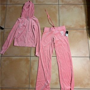 Original early 2000s Juicy Couture Pink Tracksuit